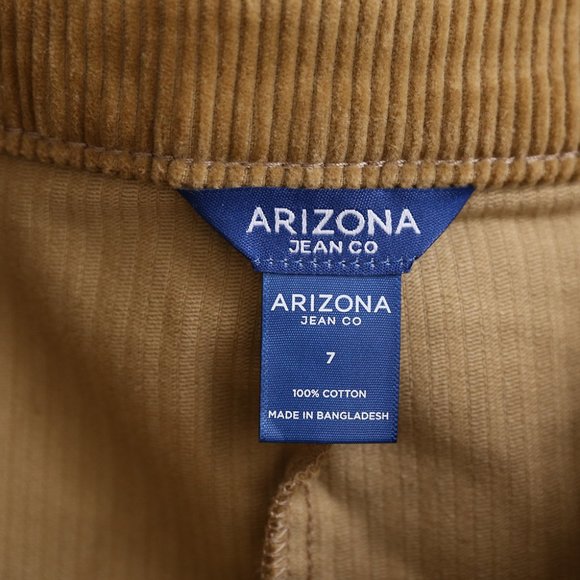 Arizona Corduroy Brown Mini Skirt – Size 7 – Y2K Preppy A-Line - Picture 2 of 10